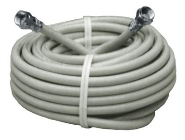 Cable coaxial rg6 blanco