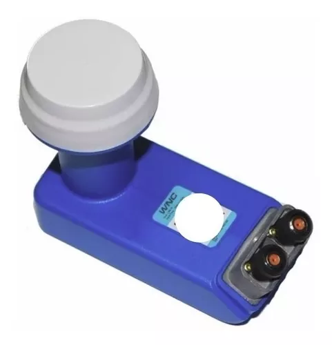 LNB Directv doble salida color azul.